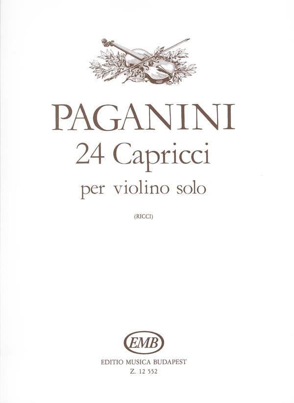 24 capricci per violino solo op. 1