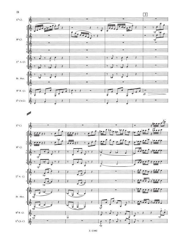 Three Sketches für Klarinetten-Chor