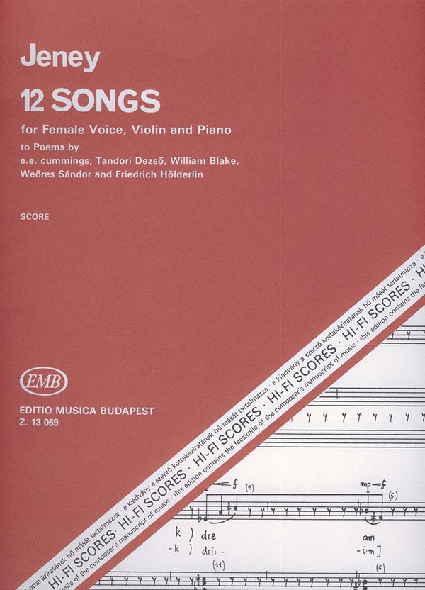 12 Lieder für Frauenstimme, violin and piano nac