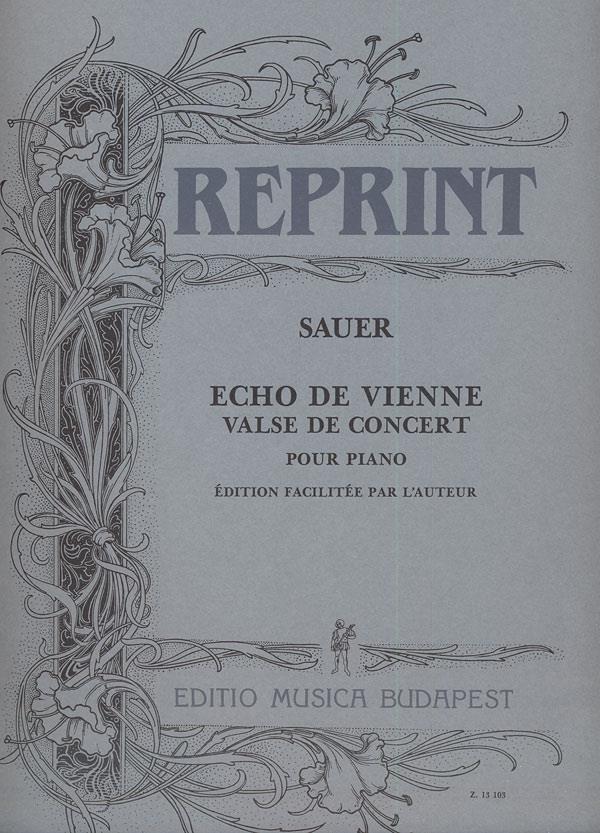 Echo de Vienne. Valse de concert