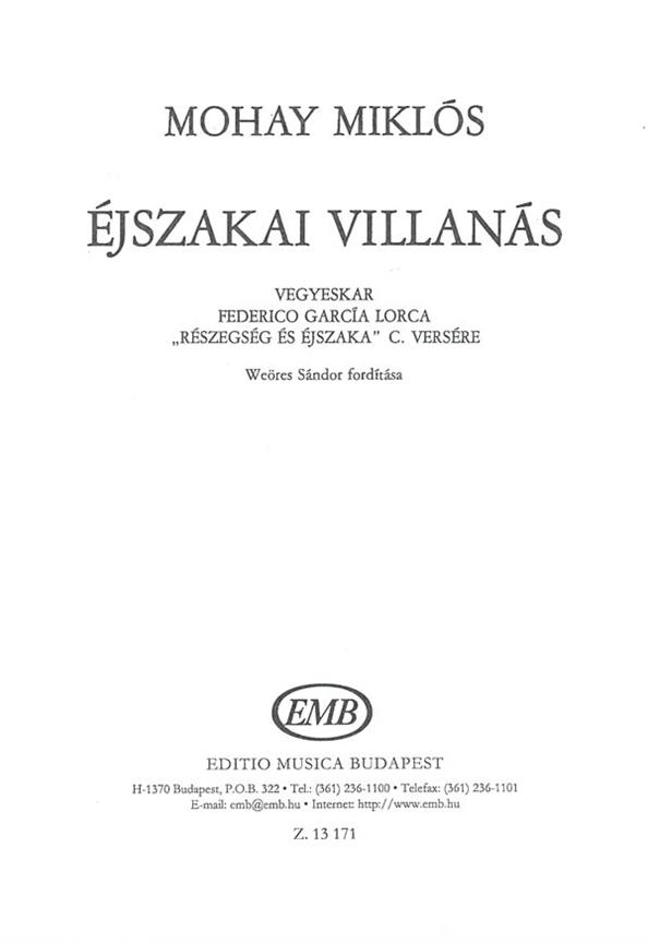 ejszakai villanas