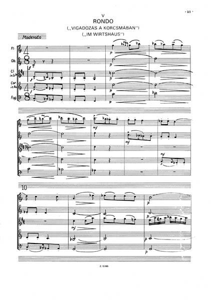 Lavottiana für Bläserquintett
