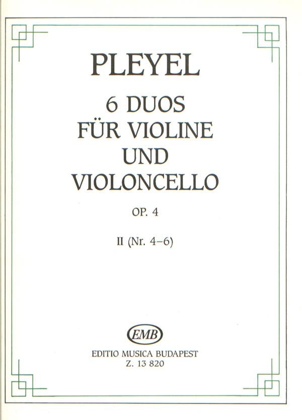 6 Duos II Op. 4 Für Violine Und Violoncello (No.