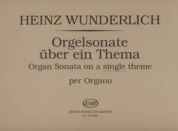 Orgelsonate über ein Thema