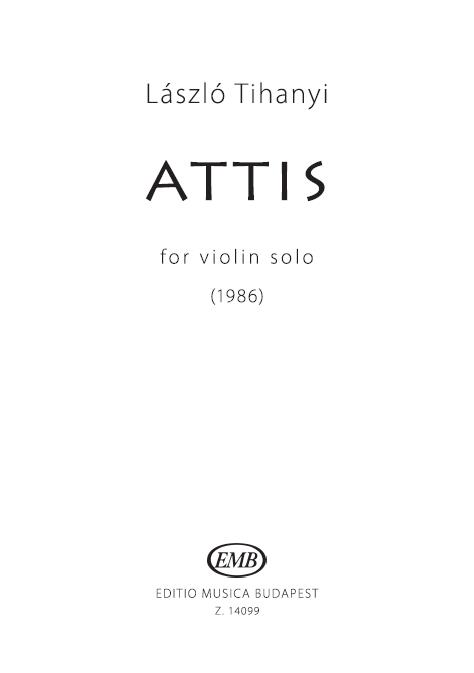 Attis for Violon Solo