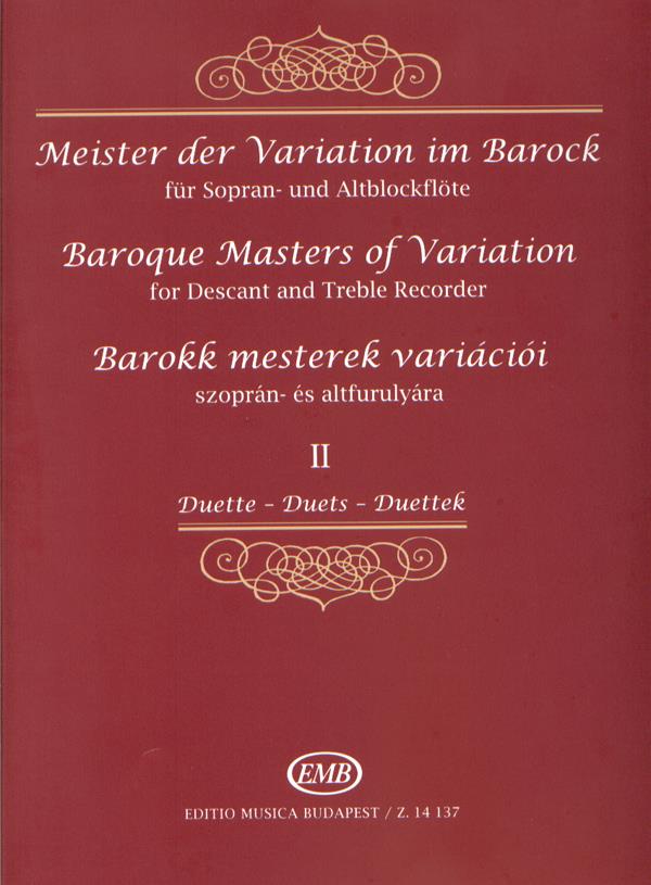 Meister der Variation im Barock für Sopran- und Al