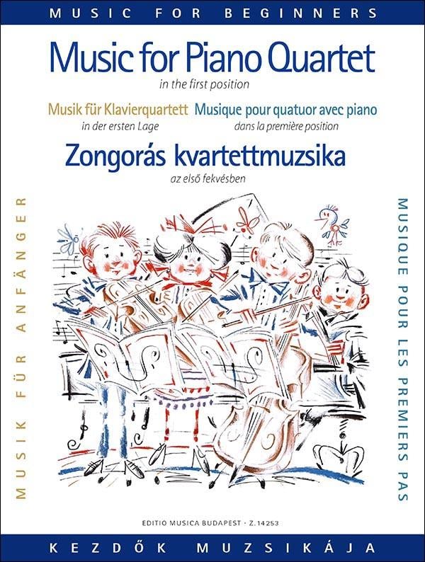 Musik für Klavierquartett für Anfänger (Erste Lage