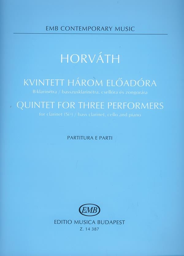 Quintet for three performers for clarinet (Sib)