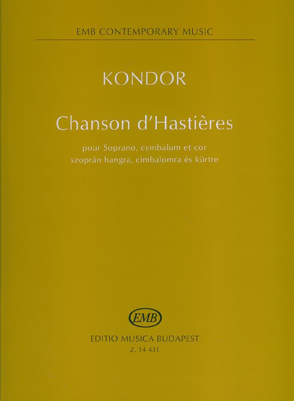 Chansons d'Hastieres pour Soprano, cymbalum et cor
