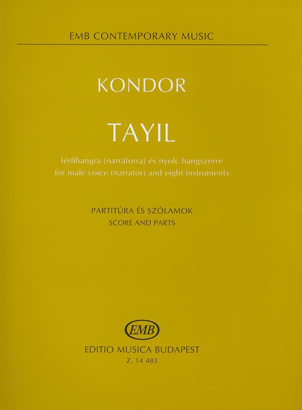 Tayil for male voice (narrator) and eight instrume