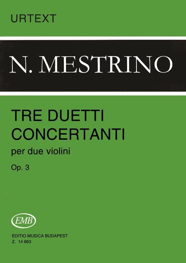 3 Duetti concertanti op 3