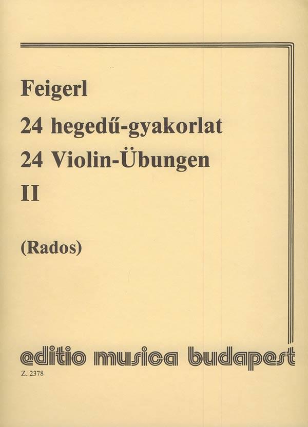 24 Violin-Übungen II in 24 Tonarten, mit Begleitu