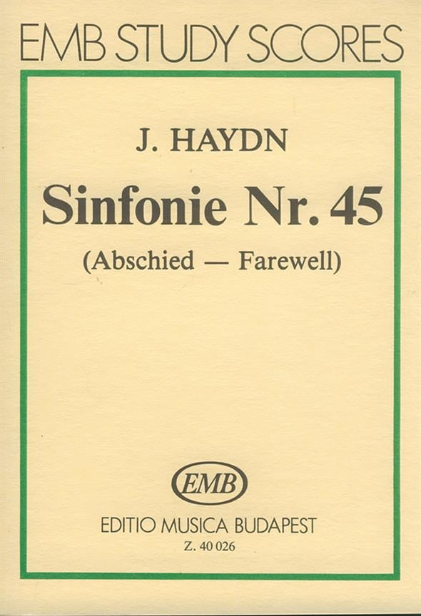 Sinfonie Nr. 45 (fis-Moll) Abschied