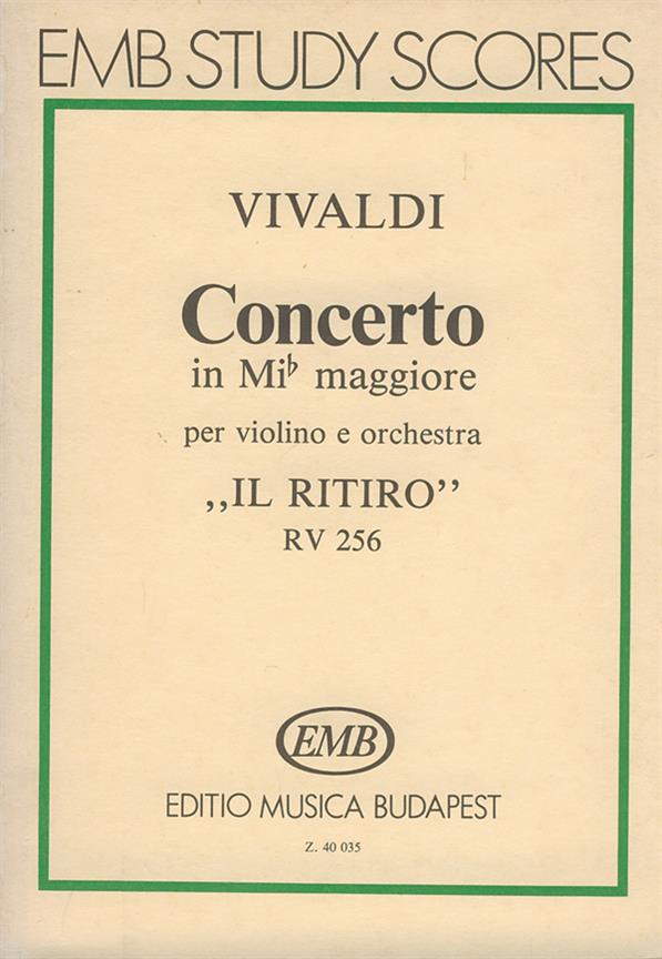 Concerto in mi maggiore.Il Ritiro per violino e