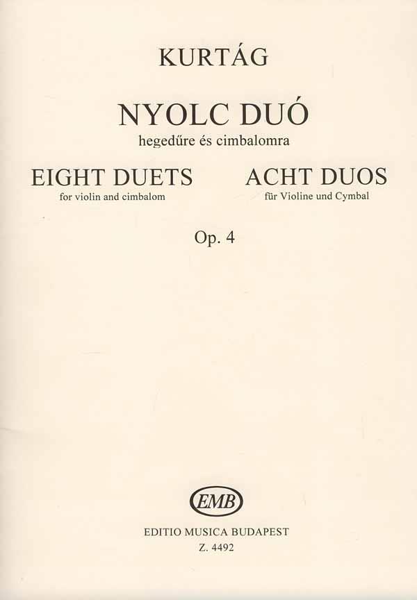 Acht Duos Für Violine Und Cimbalom Op. 4