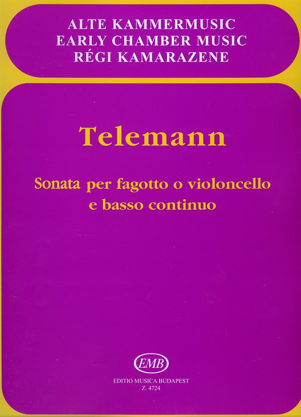 Sonata per fagotto o violoncello e basso continu
