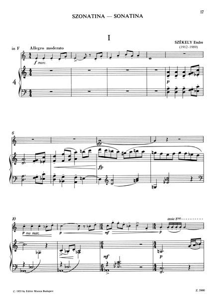 Werke ungarischer Komponisten für Horn und Klavier