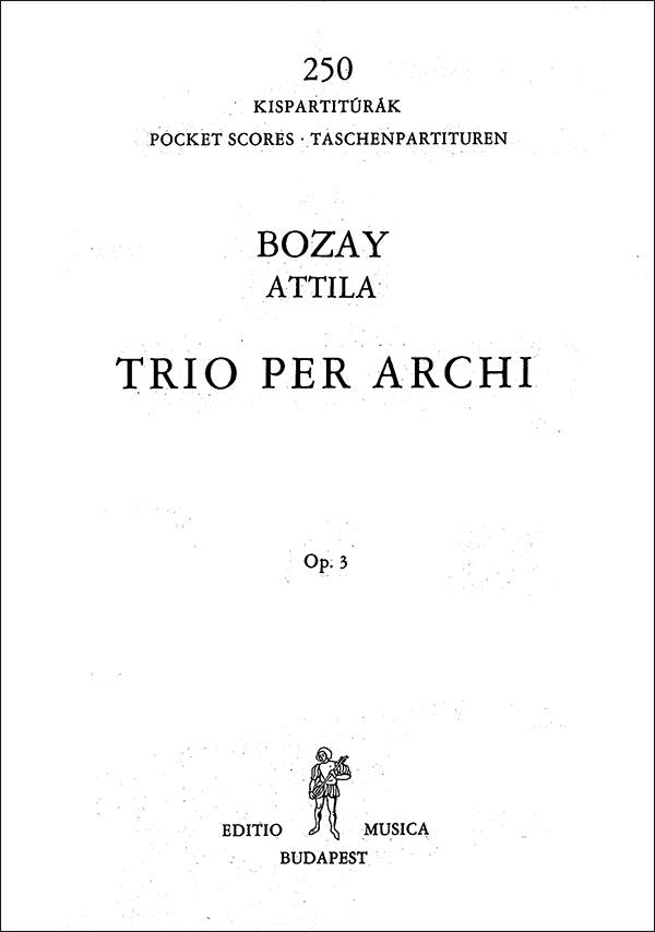 Streichtrio op. 3