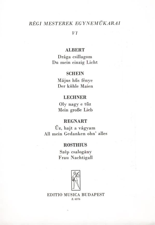Régi mesterek egynemükarai V6