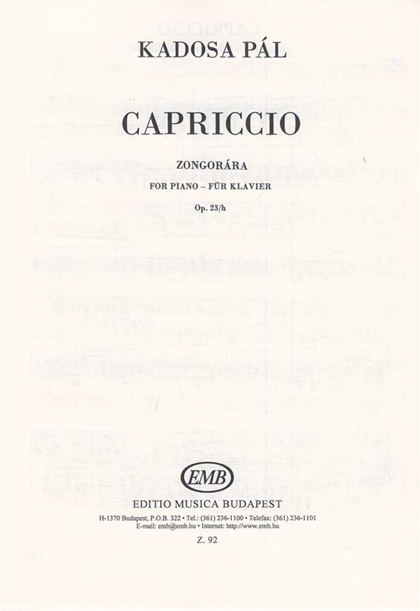 Capriccio Op.23-H