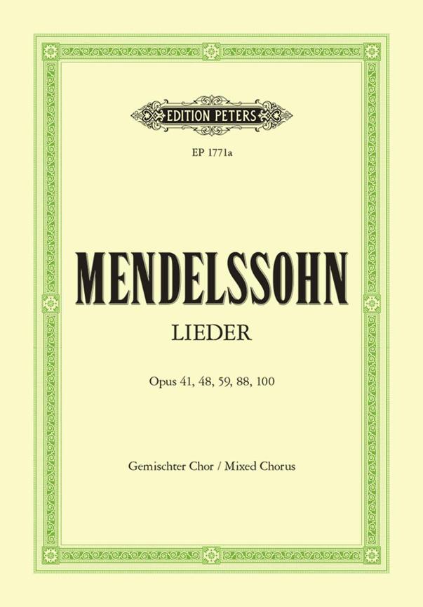 Lieder Felix Mendelssohn Bartholdy