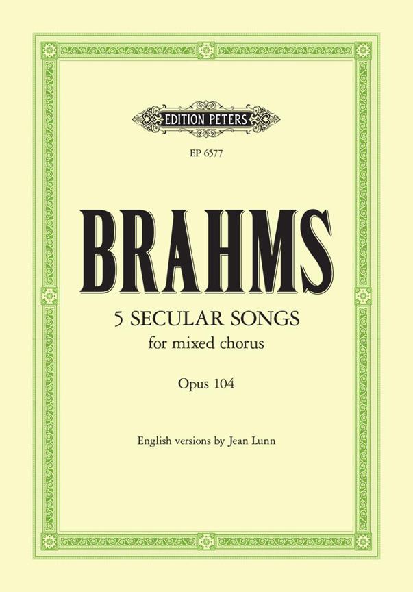 Unaccompanied Secular Songs for Mixed Chorus Vol.4