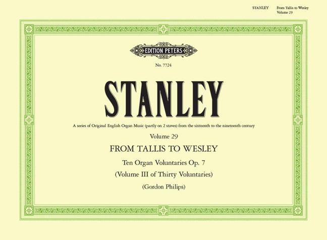 Tallis To Wesley 29 Voluntaries Opus 7