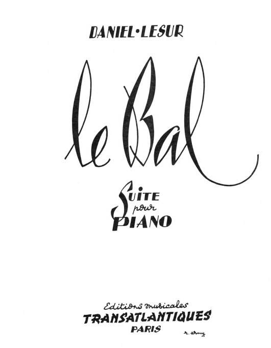 Le Bal (Suite Extraite Du Bal Du Destin)