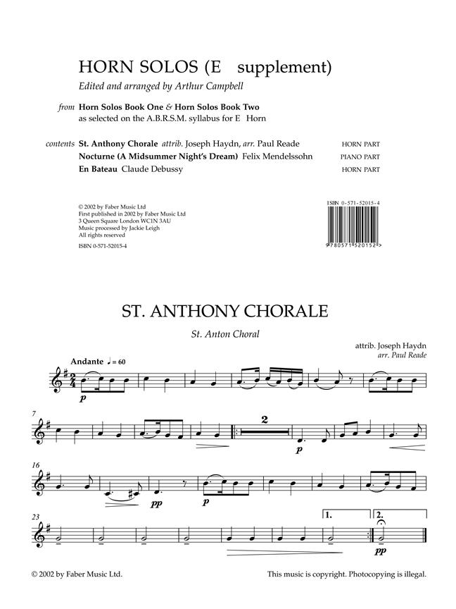 Horn Solos. Books 1 & 2