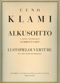 Nummisuutarit-alkusoitto