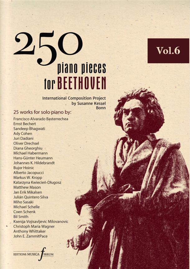 250 Piano Pieces For Beethoven - Vol. 6