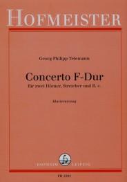 Concerto F-Dur für 2 Hörner, Streicher und B. c.