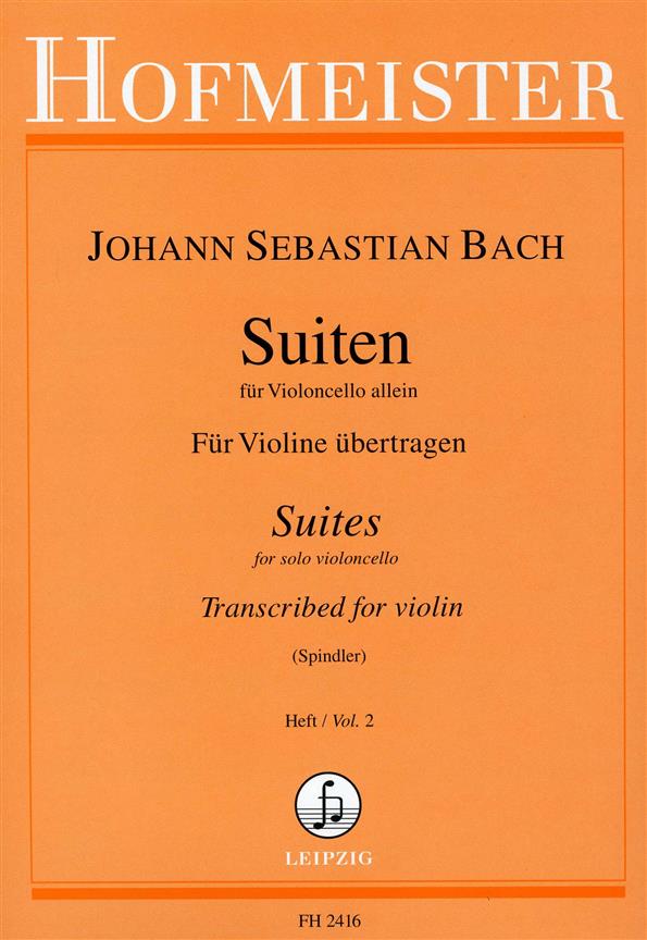 Suiten für Cello. Für Violine übertragen, Heft 2