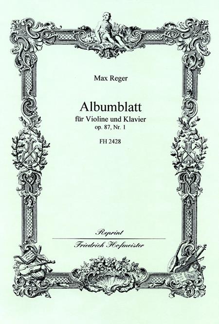 Albumblatt, op. 87,1