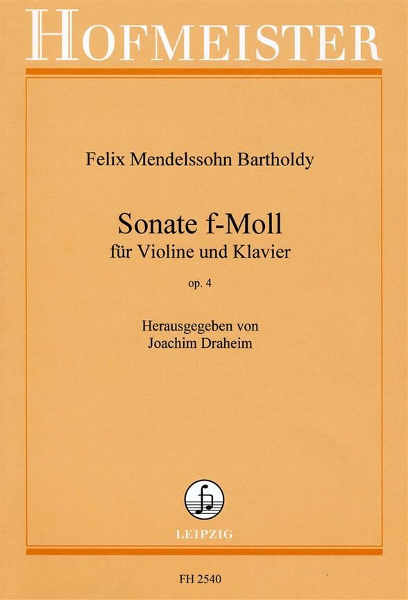 Sonate f-Moll, op. 4