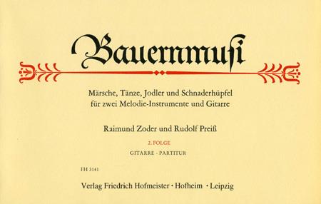 Bauernmusi, 2. Folge / Gitarre-Partitur