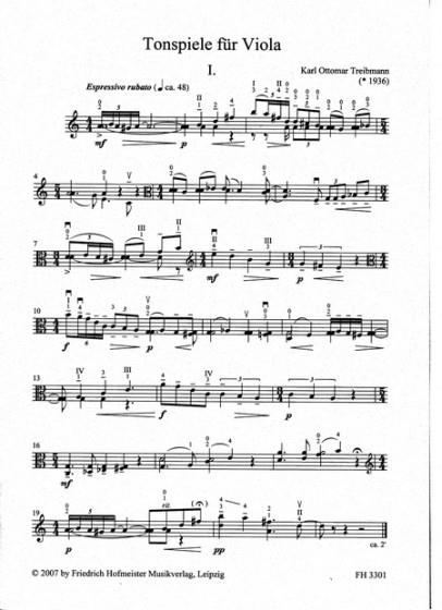Tonspiele für Viola