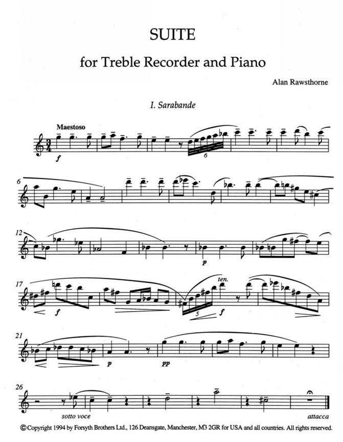 Suite - orchestral score