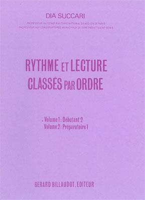 Rythme Et Lecture Classes Par Ordre Volume 1