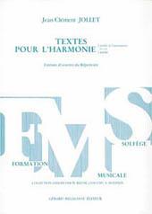 Textes Pour L'Harmonie