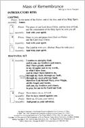 Mass of Remembrance - Assembly