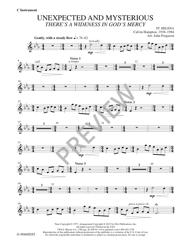 Unexpected and Mysterious - Instrument edition