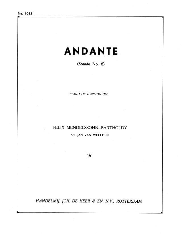 Sonate 6 Andante