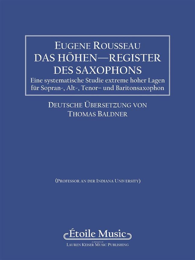 Saxophone High Tones - German Edition