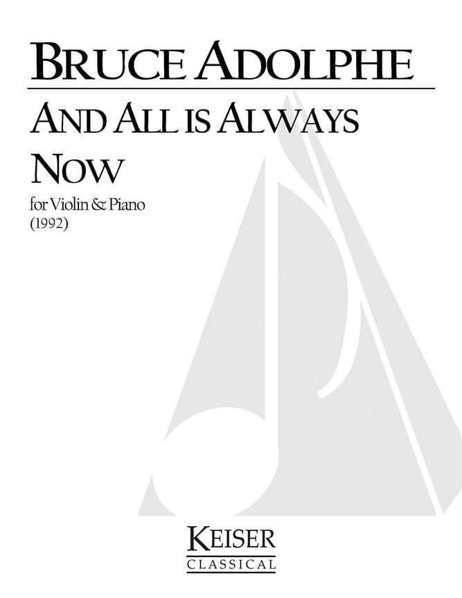 And All is Always Now