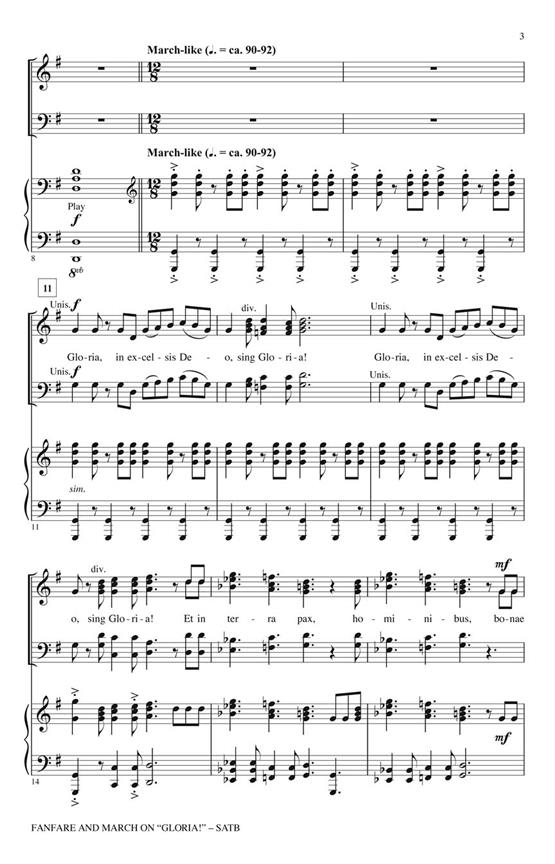 Fanfare and March on Gloria!