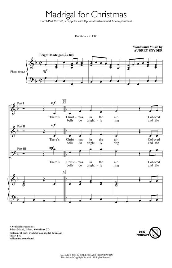 Madrigal for Christmas