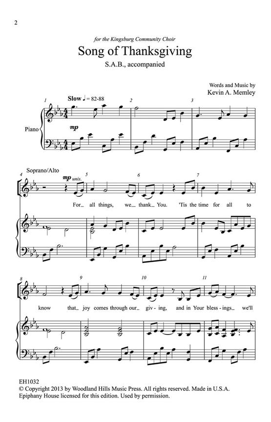 Song of Thanksgiving
