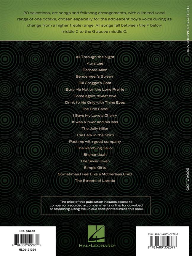 The Boys Chaniging Voice: 20 Vocal Solos