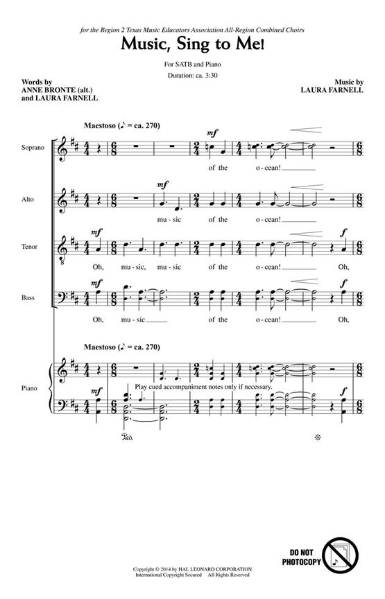 Music, Sing to Me!